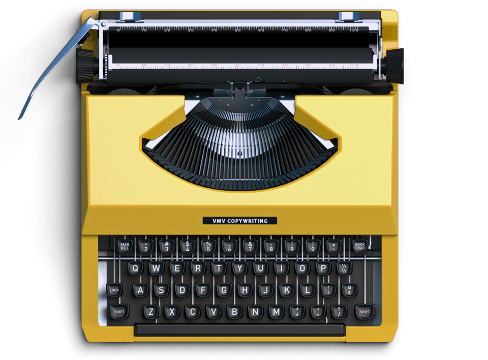 Macchina da scrivere: il copywriting per siti web